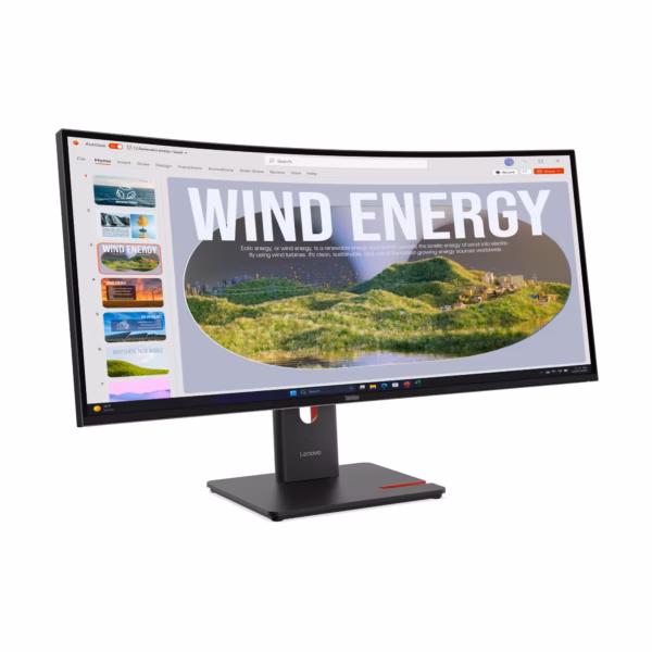 Lenovo ThinkVision T34wd-40 (86,4cm) WQHD 300 cd/m² Monitor 21:9 HDMI 2.1 (Neuware OVP) – Bild 2